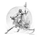 Apollo greek god sun chariot tattoo design idea