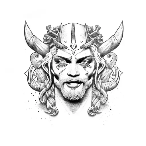 harley , poseidon tattoo design idea
