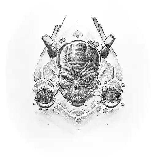 harley, diving,samoanstyle, car tattoo design idea