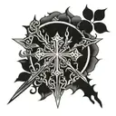 chrome hearts cross webs tattoo design idea