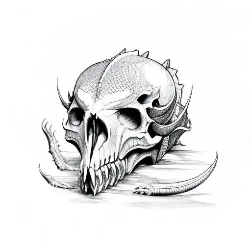 Discovered by Creative Your Design. Find and videos about art, and iphone  on We Hea in 2021. Dragon tattoo with skull, Skull art drawing, Skull art  HD phone wallpaper | Pxfuel