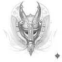 using the Denari suit from the Italian card deck briscola create a stylised tattoo tattoo design idea