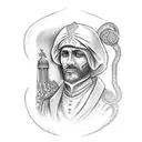 using the Denari coin suit from the Italian card deck briscola create a stylised tattoo tattoo design idea