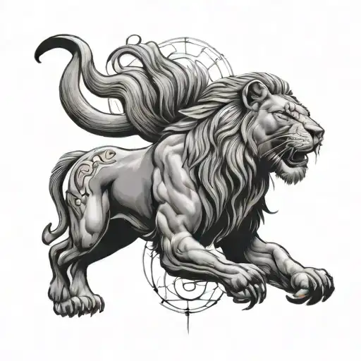 A black and grey portrait of a famous Hollywood icon with their zodiac sign subtly incorporated into the design tattoo design idea