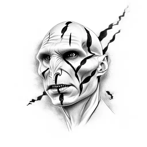 voldemort's dark mark tattoo design idea