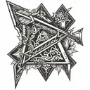 arrow going thru tattoo design idea