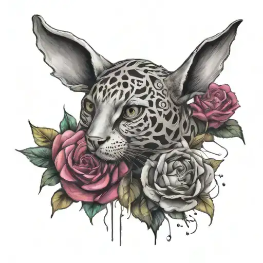 name Alex Inès tattoo design idea