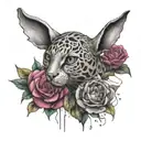 name Alex Inès tattoo design idea