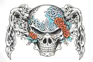 The front of a 2010 Volkswagen Sagitar  tattoo design idea