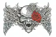 The front of a 2010 Volkswagen Sagitar  tattoo design idea