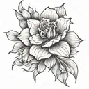 flor de Tokyo ghol tattoo design idea