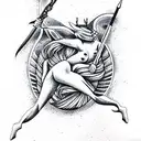 Sagittarius  tattoo design idea