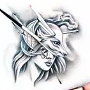 Sagittarius  tattoo design idea