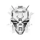 Cyberpunk 2077 Cyberware head neck tattoo design idea