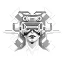 Cyberpunk 2077 Cyberware head neck tattoo design idea