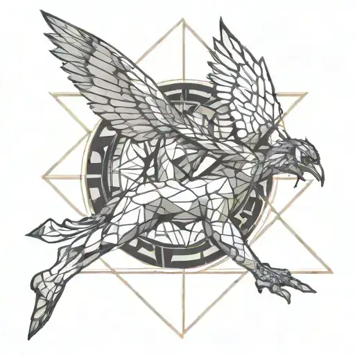 an acrobat waking on a taut thightrope. has broken wings. there is also a wounded bleeding bird.  tattoo design idea