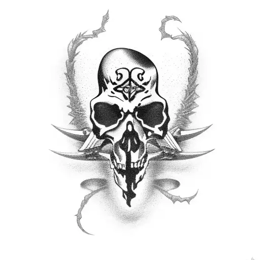 Death with a Scythe tattoo design idea