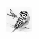 sparrow tattoo design idea