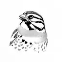 sparrow tattoo design idea