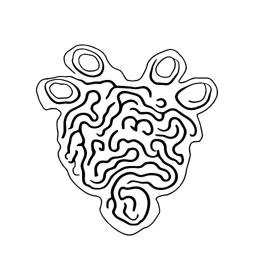 lion paws with a bigger paw around the baby paw for a father and son  tattoo design idea