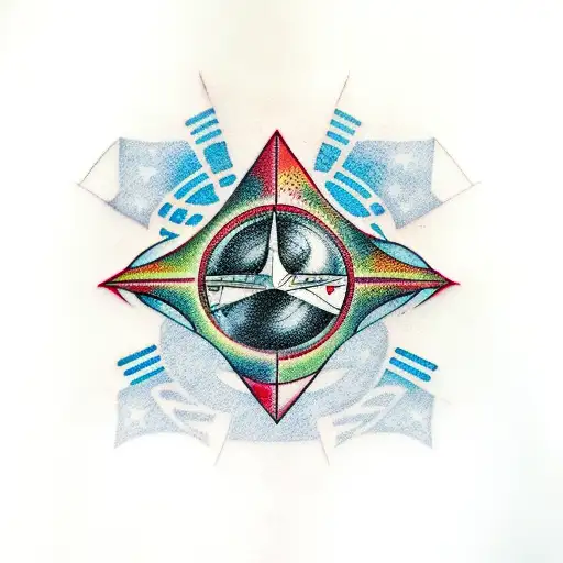  star ship enterprise a borg cube and millennium falcom and  tattoo design idea