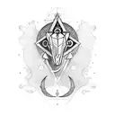 libra with capricorn and leo  tattoo design idea