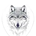 aztec wolf tattoo design idea
