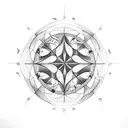 A captivating blackwork tattoo design showcasing a wind rose, gracefully transitioning into the phrase 'This too shall pass', on the outer side of the left forearm from the elbow tattoo design idea