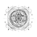 A captivating blackwork tattoo design showcasing a wind rose, gracefully transitioning into the phrase 'This too shall pass', on the outer side of the left forearm from the elbow tattoo design idea