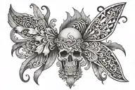 scrimshaw pattern etched tattoo design idea