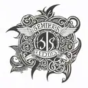 Semper Fidelis in tribal font  tattoo design idea