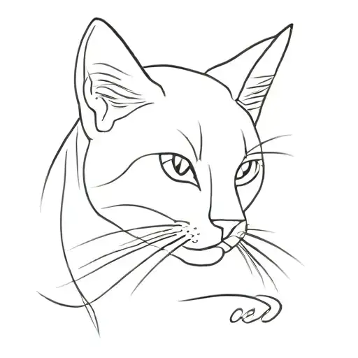 00:00 cat tattoo design idea