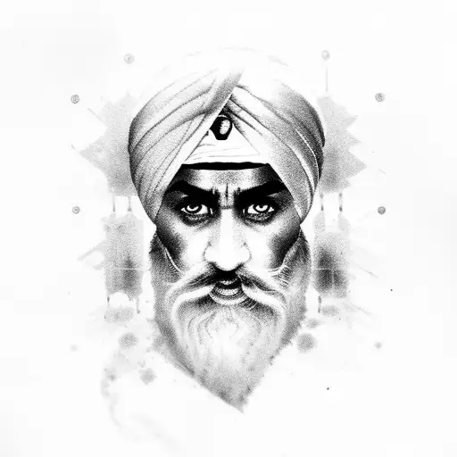 Sikh worrier  tattoo design idea