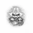 payaso chicano tattoo design idea
