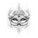 Venetian Mask using numbers 1294670 tattoo design idea