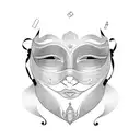 Venetian Mask using numbers 1294670 tattoo design idea