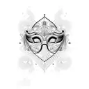 Venetian Mask using numbers 1294670 tattoo design idea