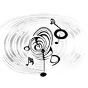 Psychedelic trance music inspired tattoo incorporating elements like music notes, speakers, and abstract patterns tattoo design idea
