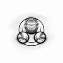 baseball tattoo design idea