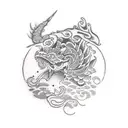 skate tattoo design idea