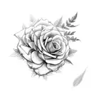 combine mockingbird with roses with mockingbird being the main theme tattoo design idea