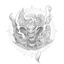 potion tattoo design idea