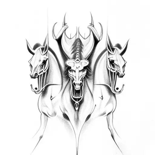 four horsemen of apocalypse evil tattoo design idea