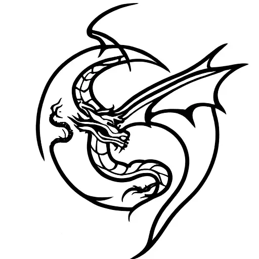 dragon chino tattoo design idea