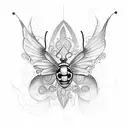 tattoo sketch for a man that incorporates Christian themes, a ladybug, a butterfly, and a feather tattoo design idea