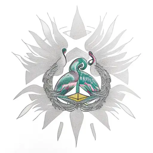 memorial peace sign soul sisters flamingo owls lillies tattoo design idea