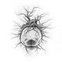 neuron synapse brain tattoo design idea