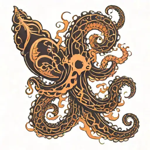 tentacles tattoo design idea