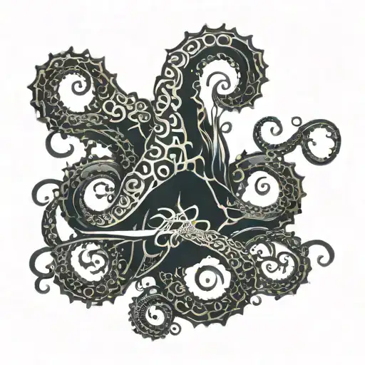 tentacles tattoo design idea