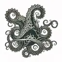tentacles tattoo design idea